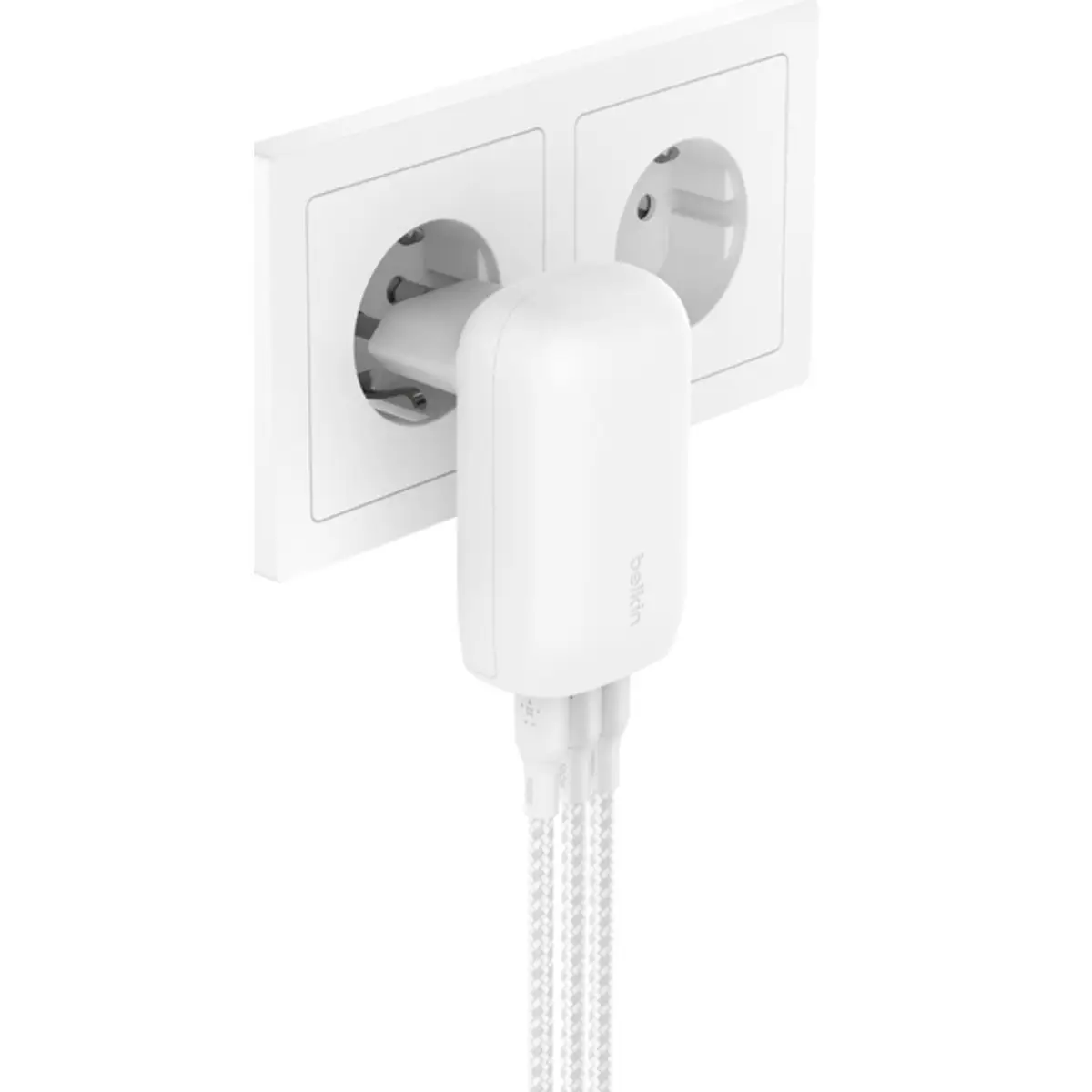 BoostCharge Netzteil PPS Technology 67 Watt 3.25 A Fast Charge PD 3.0 Power Delivery 3.1- 3 Ausgabeanschlussstellen (24 pin USB-C) weiß