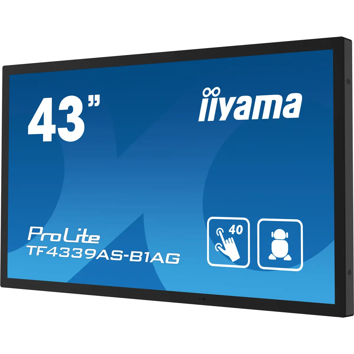 TF4339AS-B1AG Digital Signage 108cm 42,5" LED 3840x2160 Pixel 1200:1 500 cd/m² 16:9 8 ms 2,4K UHD Betriebszeiten (Stunden/Tage) 24/7 Android Schwarz