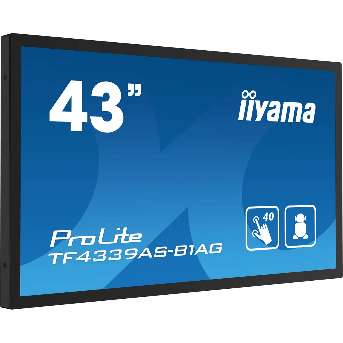TF4339AS-B1AG Digital Signage 108cm 42,5" LED 3840x2160 Pixel 1200:1 500 cd/m² 16:9 8 ms 2,4K UHD Betriebszeiten (Stunden/Tage) 24/7 Android Schwarz