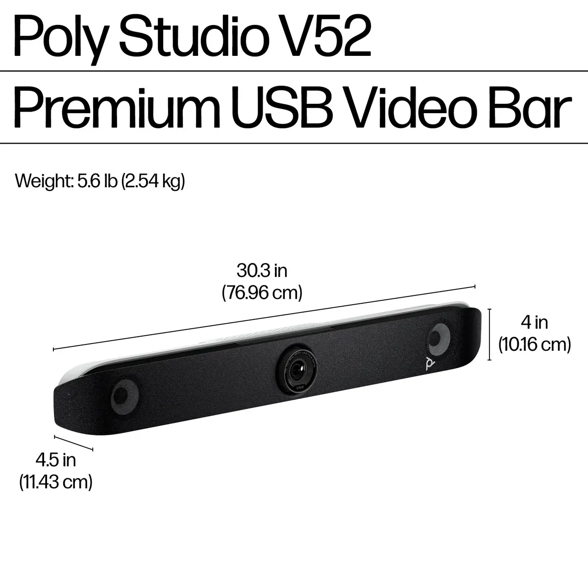 Poly Studio V52 USB-Videoleiste