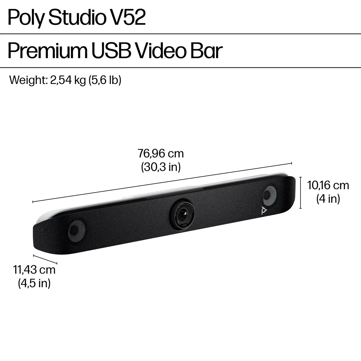 Poly Studio V52 USB-Videoleiste