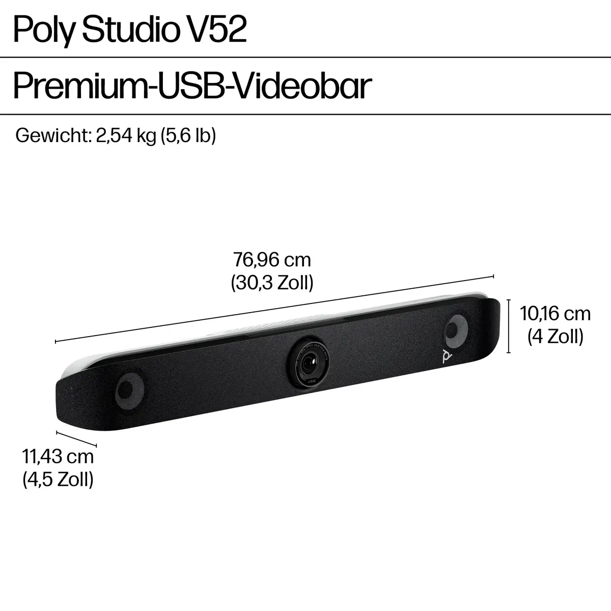 Poly Studio V52 USB-Videoleiste