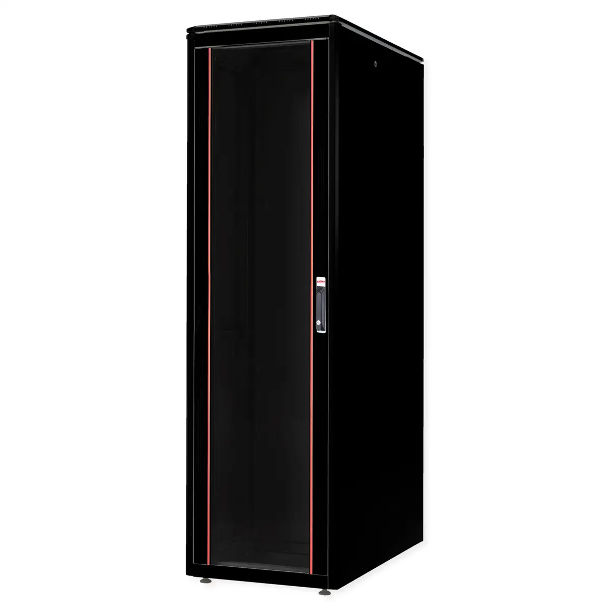 48,26cm (19") Netzwerkschrank Pro 47 HE 600x1000 BxT Glastur schwarz