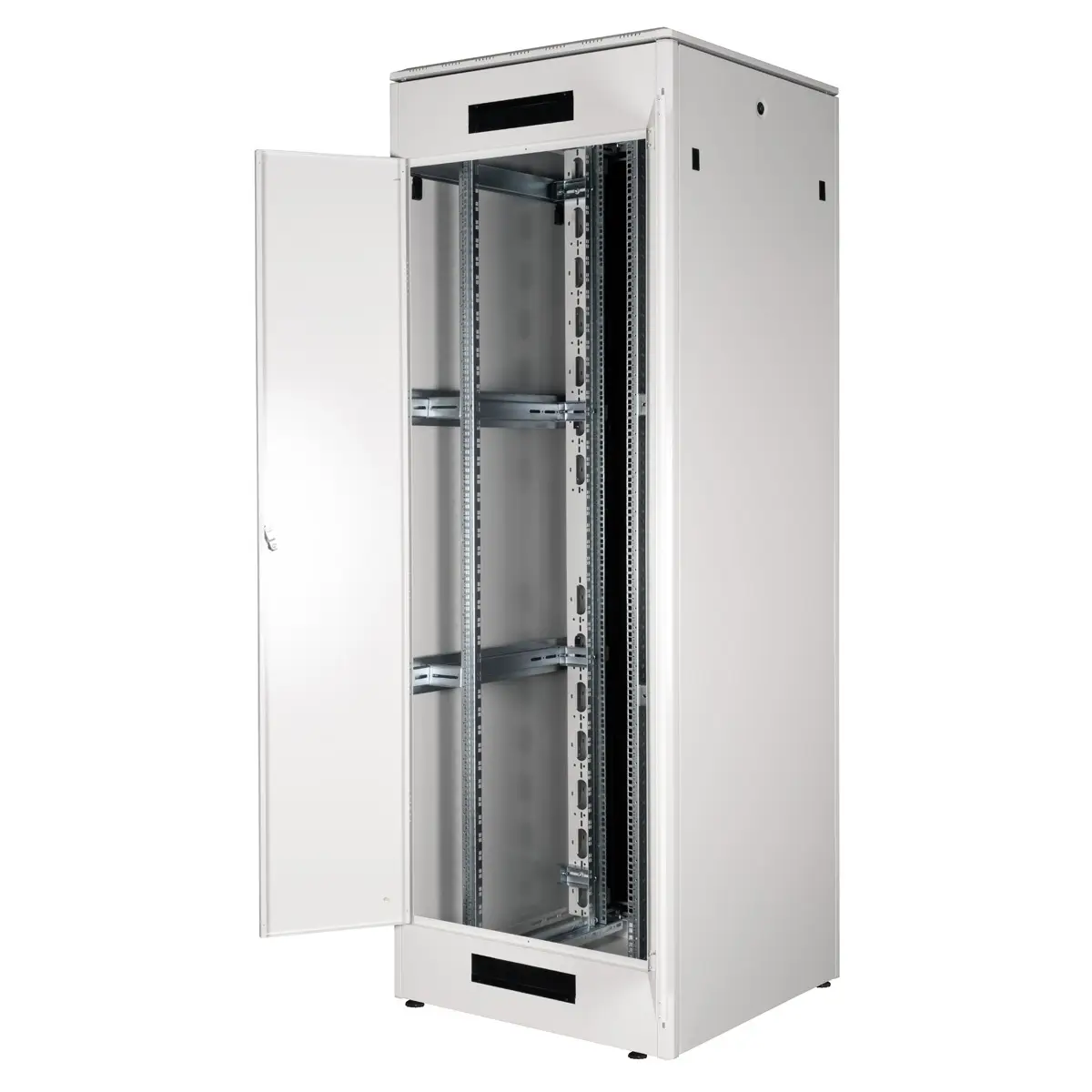 48,26cm (19") Netzwerkschrank Pro 47 HE 800x800 BxT Glastur grau