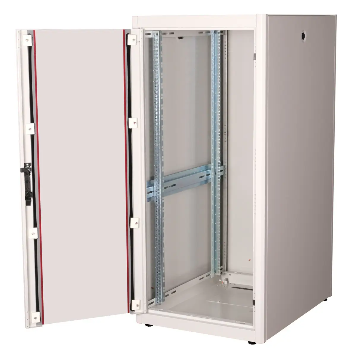 48,26cm (19") Netzwerkschrank Basic 26 HE 600x800 BxT Glastur grau