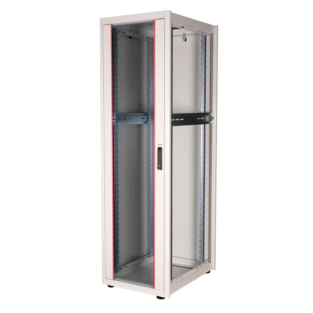 48,26cm (19") Netzwerkschrank Basic 42 HE 600x800 BxT Glastur grau