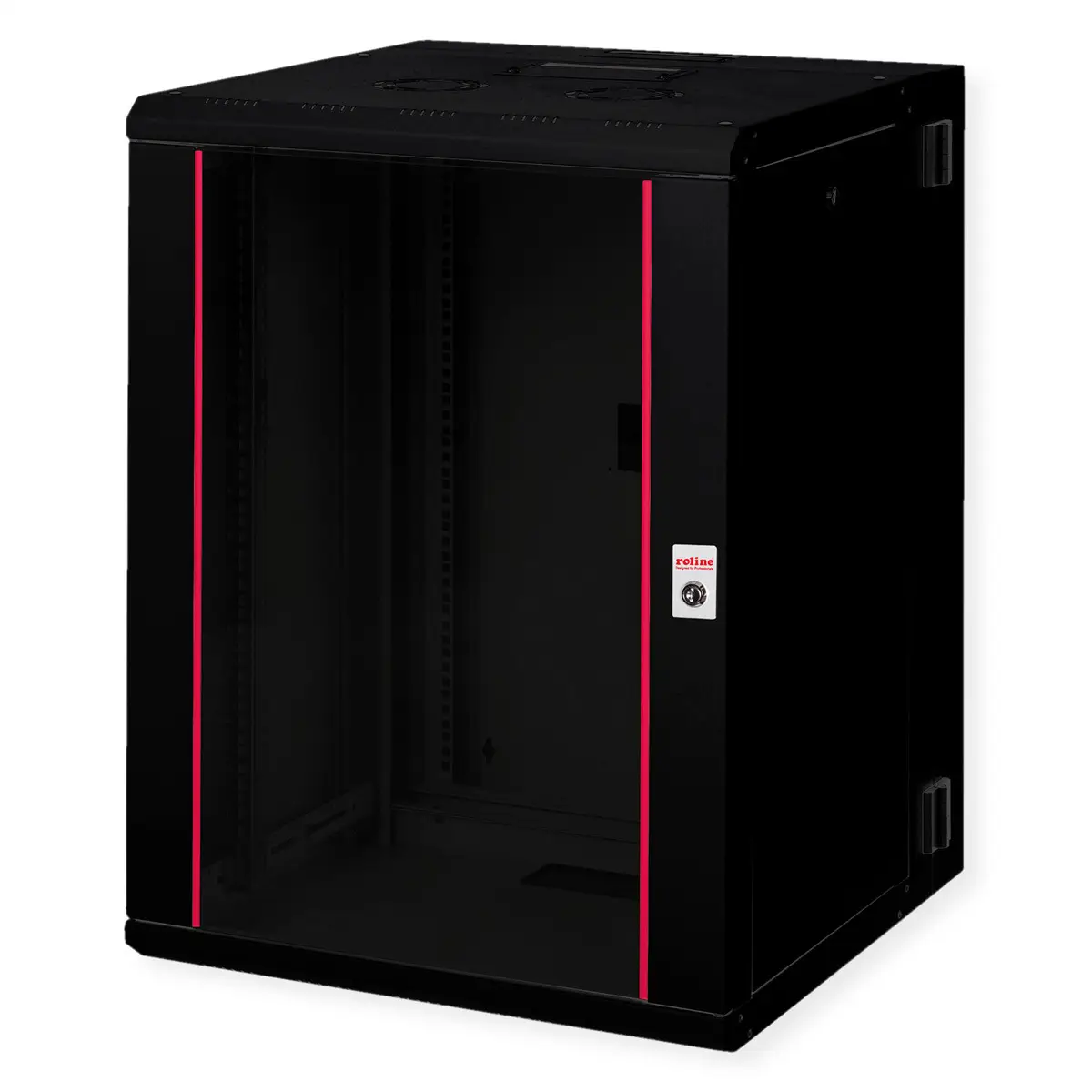 48,26cm (19") Wandgehäuse Pro 16 HE 600x600 BxT zweiteilig schwenkbar schwarz