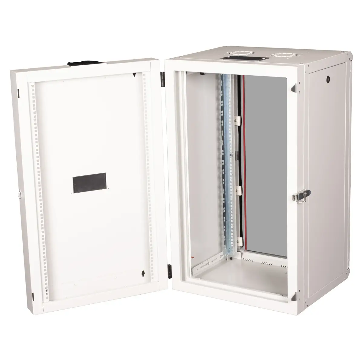 48,26cm (19") Wandgehäuse Pro 20 HE 600x600 BxT zweiteilig schwenkbar grau