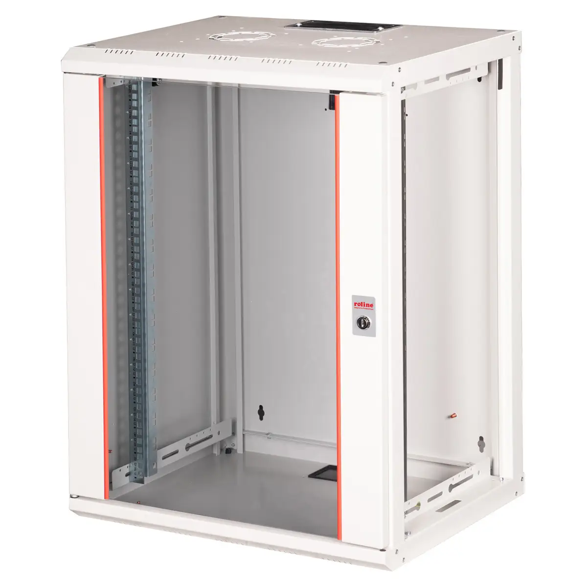 48,26cm (19") Wandgehäuse Pro 16 HE 600x600 BxT zweiteilig schwenkbar grau