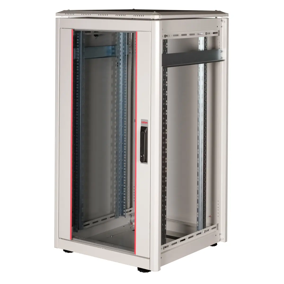 48,26cm (19") Netzwerkschrank Pro 22 HE 600x600 BxT Glastur grau