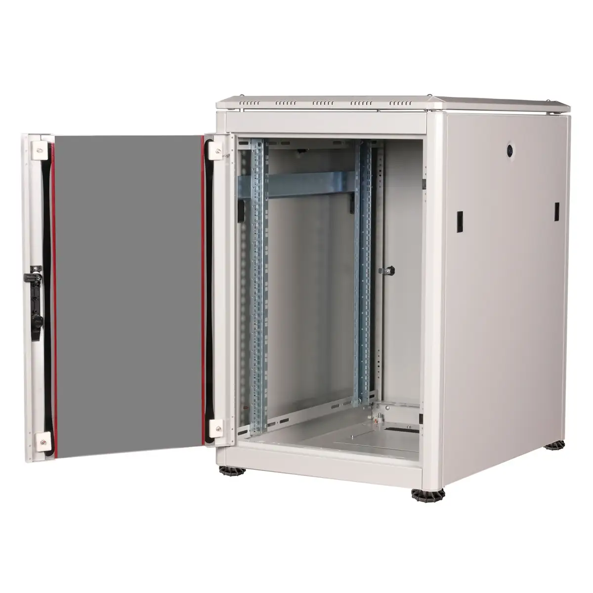 48,26cm (19") Netzwerkschrank Pro 16 HE 600x800 BxT Glastur grau