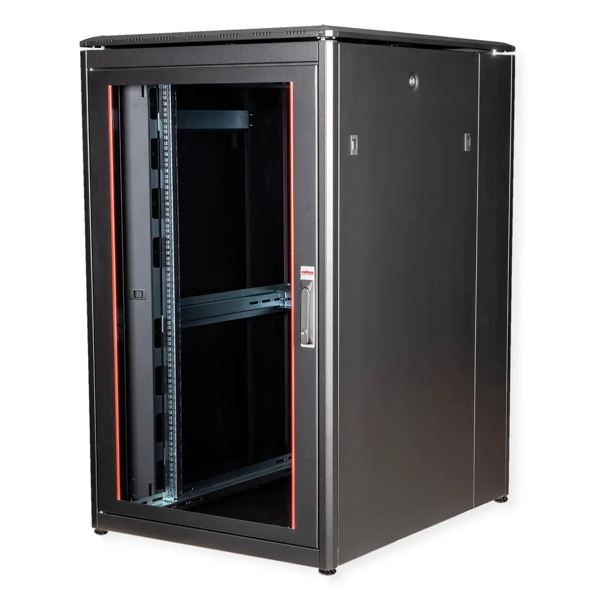 48,26cm (19") Netzwerkschrank Pro 26 HE 800x1000 BxT Glastur schwarz