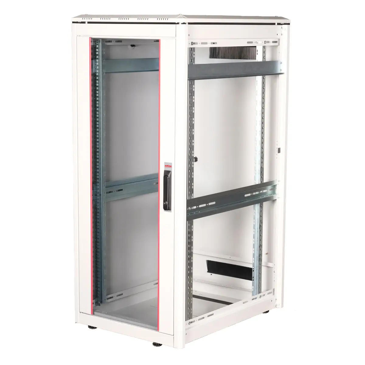 48,26cm (19") Netzwerkschrank Pro 26 HE 600x800 BxT Glastur grau
