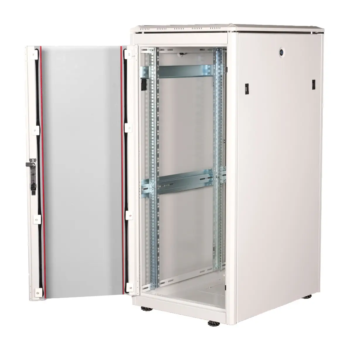 48,26cm (19") Netzwerkschrank Pro 26 HE 600x800 BxT Glastur grau