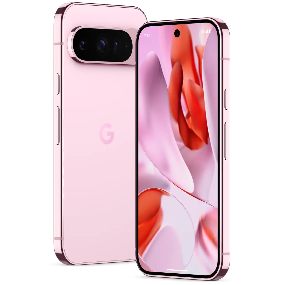 Pixel 9 Pro Smartphone Dual SIM 5G 128 GB 16cm (6,3") 1280 x 2856 Pixel Kamera 50MP/48MP/48MP Frontkamera 42MP Google Tensor G4 Rose Quartz