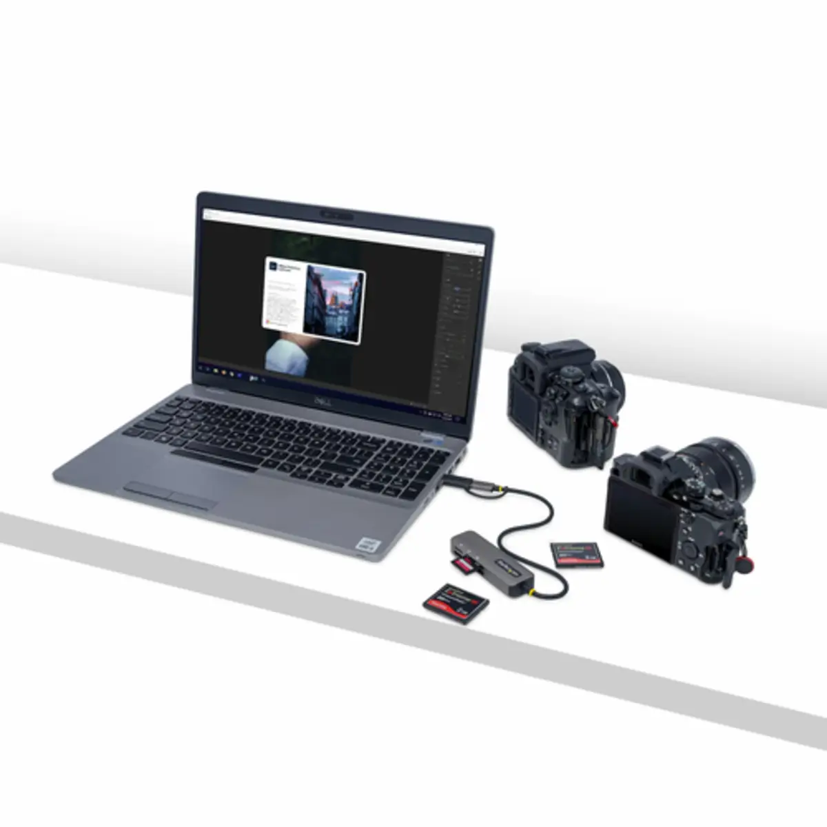 USB 3.0 Multi-Media Memory Card Reader mit USB-A/USB-C Adapter 5Gbps