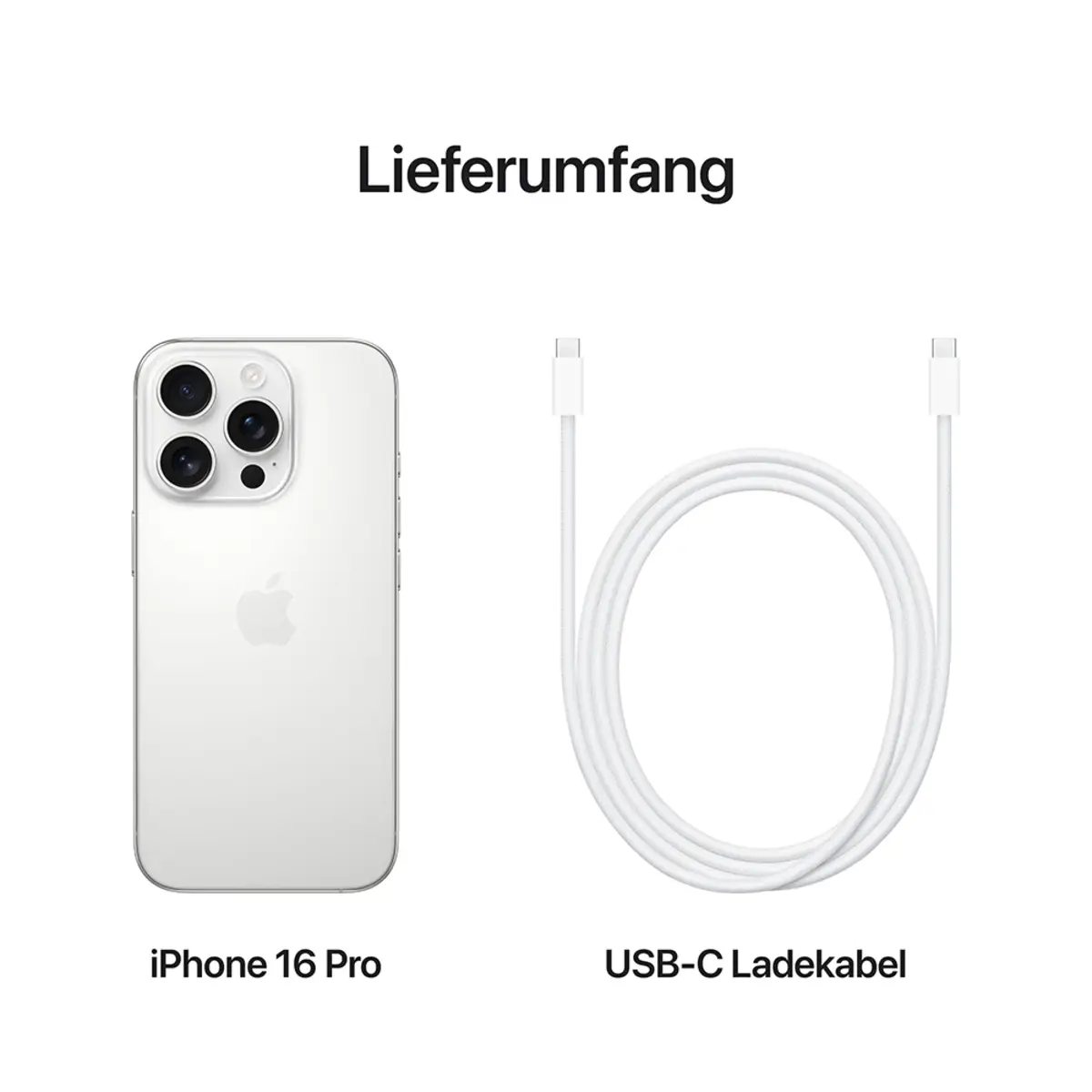 iPhone 16 Pro 512GB Titan Weiß