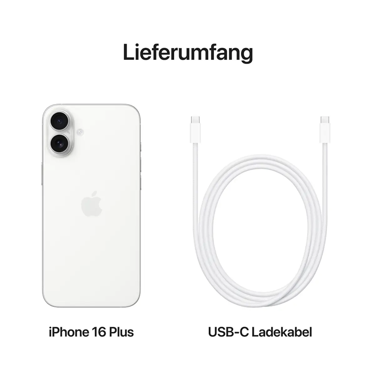 iPhone 16 Plus 128GB Weiss