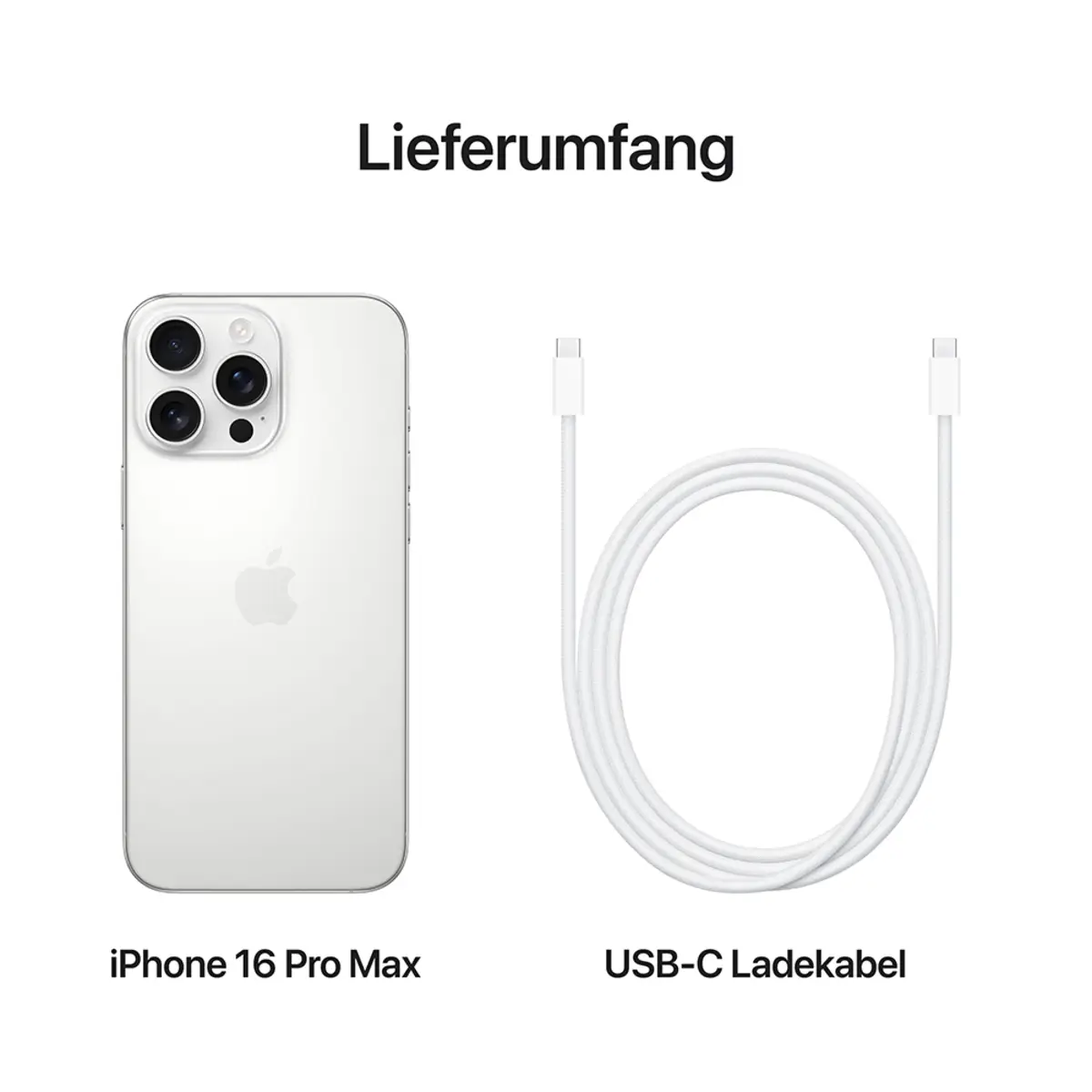 iPhone 16 Pro Max 256GB Titan Weiß