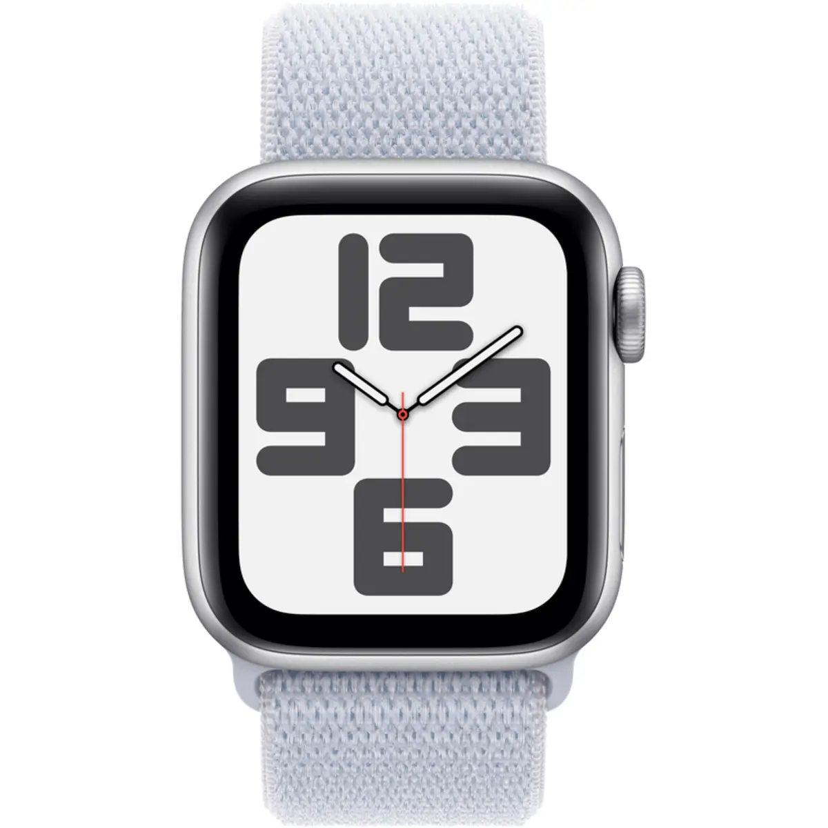 Apple Watch SE GPS 40mm Silver Aluminium Case with Blue Cloud Sport Loop