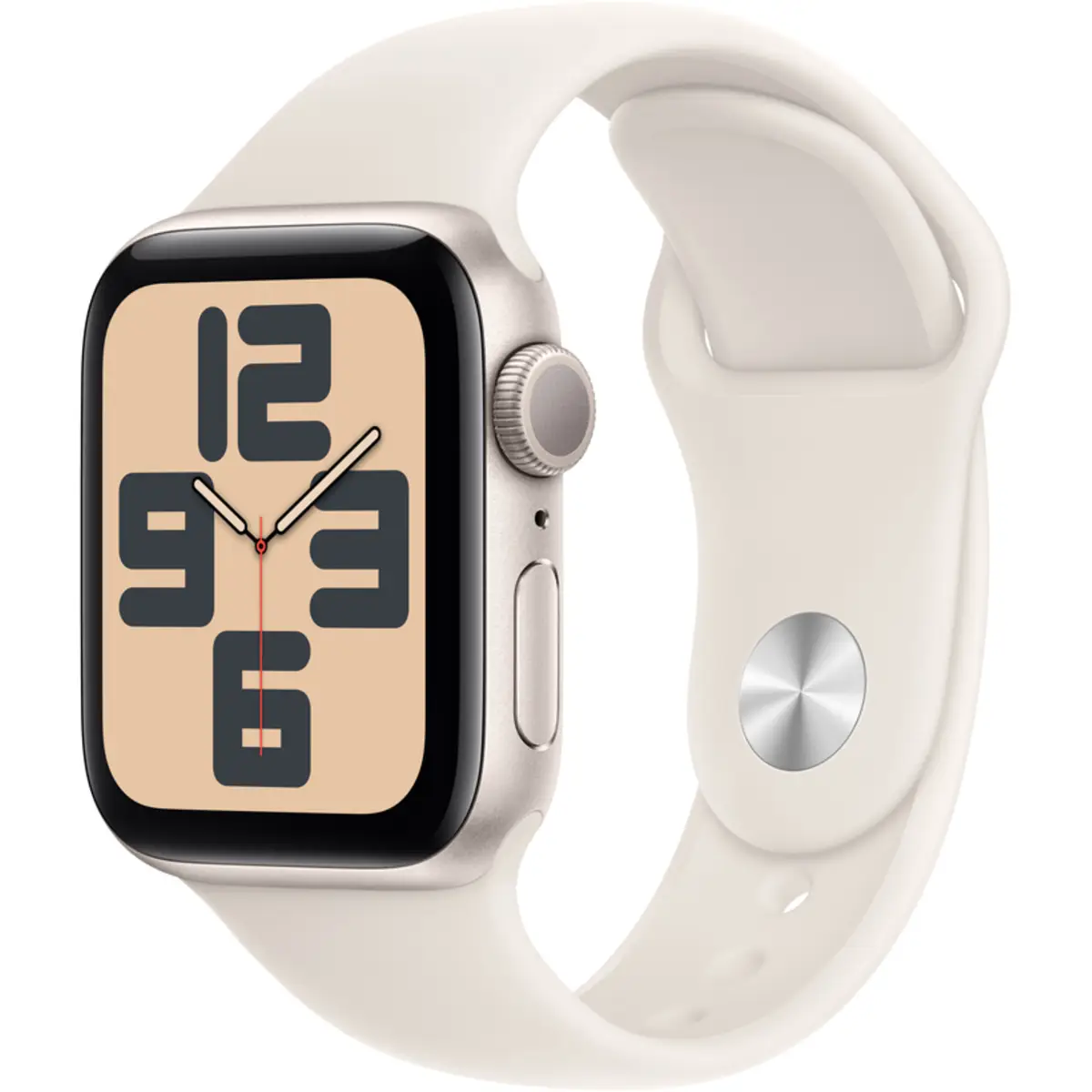 Apple Watch SE GPS 40mm Starlight Aluminium Case with Starlight Sport Band, M/L