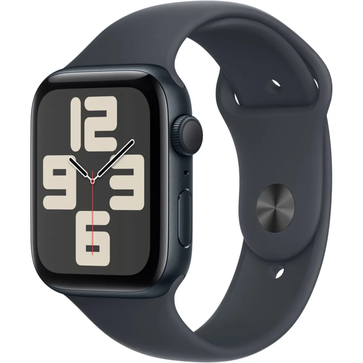 Apple Watch SE GPS 44mm Midnight Aluminium Case with Midnight Sport Band, S/M