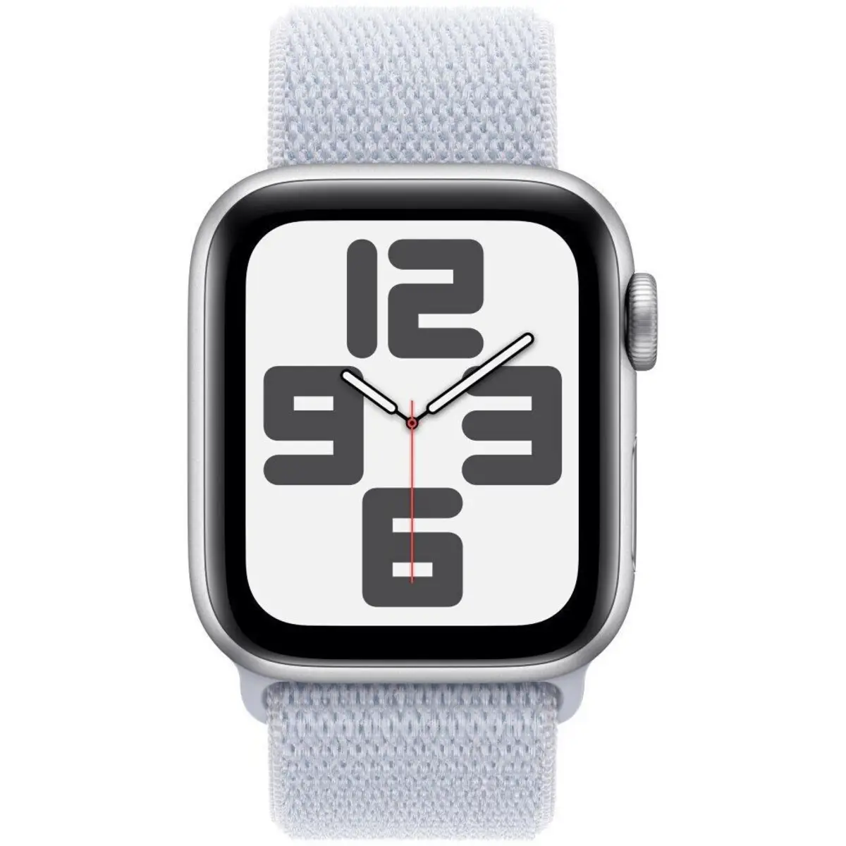 Apple Watch SE GPS + Cellular 40mm Silver Aluminium Case with Blue Cloud Sport Loop