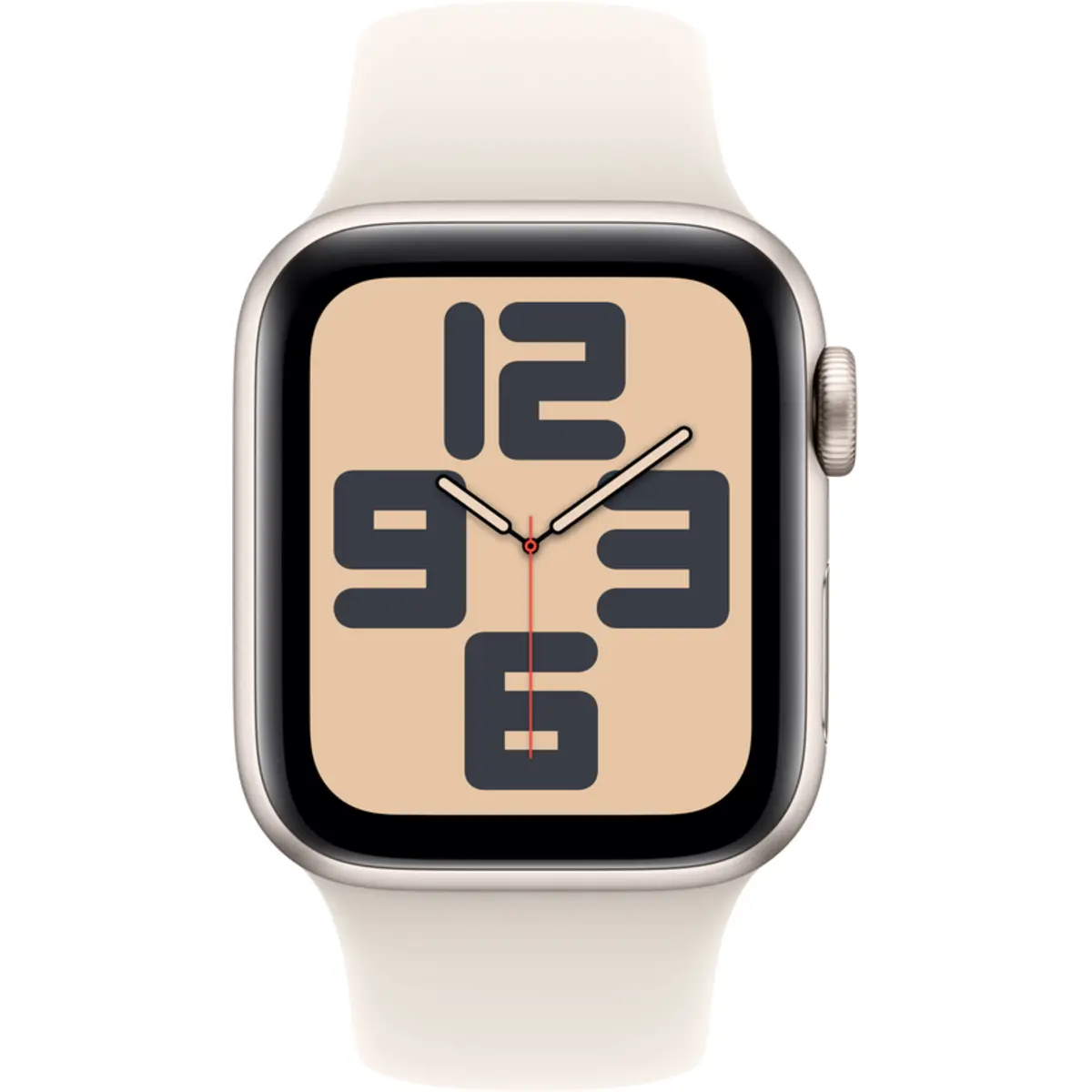 Apple Watch SE GPS + Cellular 40mm Starlight Aluminium Case with Starlight Sport Band, S/M