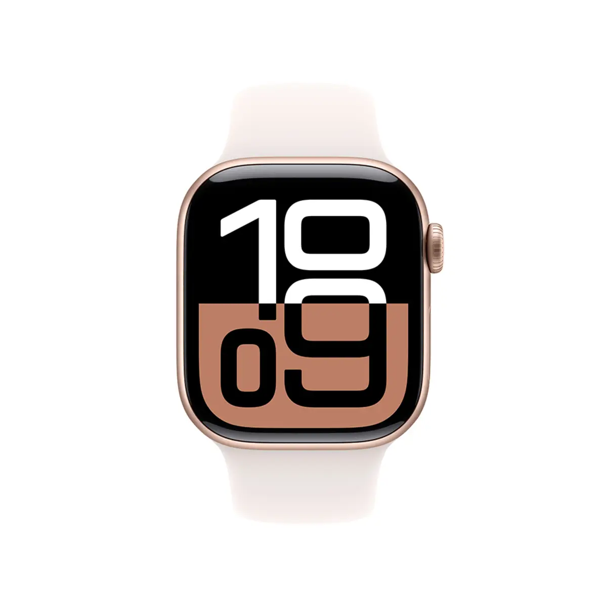 Apple Watch Series 10 GPS 42mm Rose Gold Aluminium Case with Light Blush Sport Band, M/L