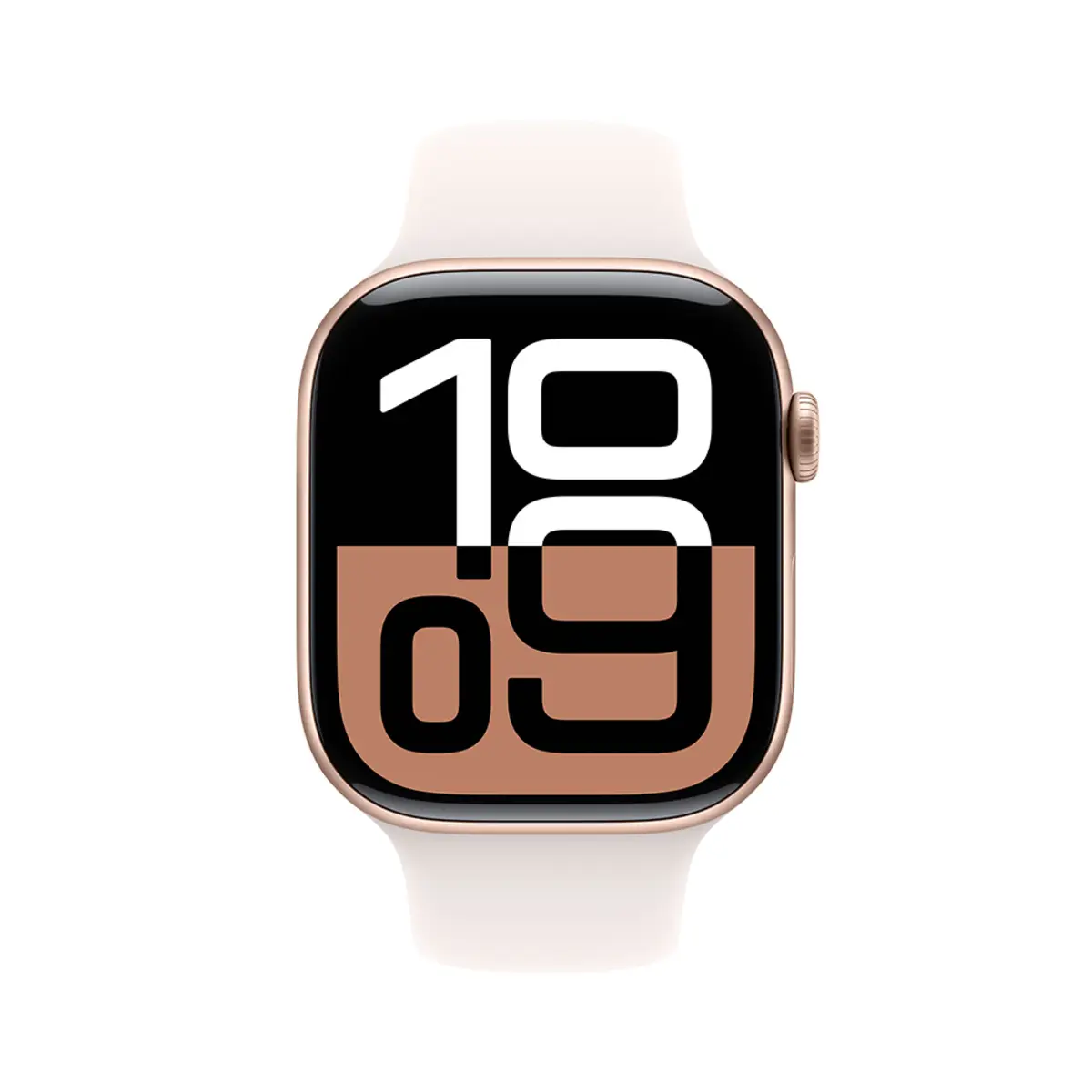 Apple Watch Series 10 GPS 46mm Rose Gold Aluminium Case with Light Blush Sport Band, S/M