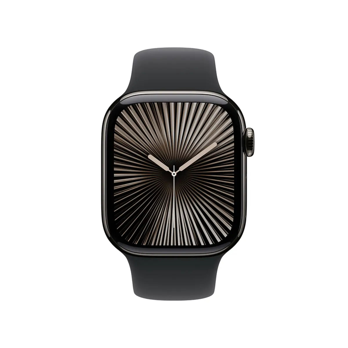 Apple Watch Series 10 GPS + Cellular 42mm Slate Titanium Case with Black Sport Band, S/M