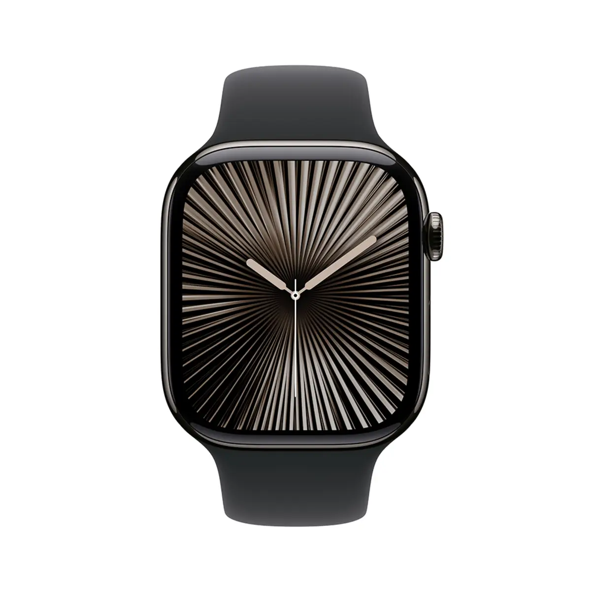 Apple Watch Series 10 GPS + Cellular 46mm Slate Titanium Case with Black Sport Band, S/M