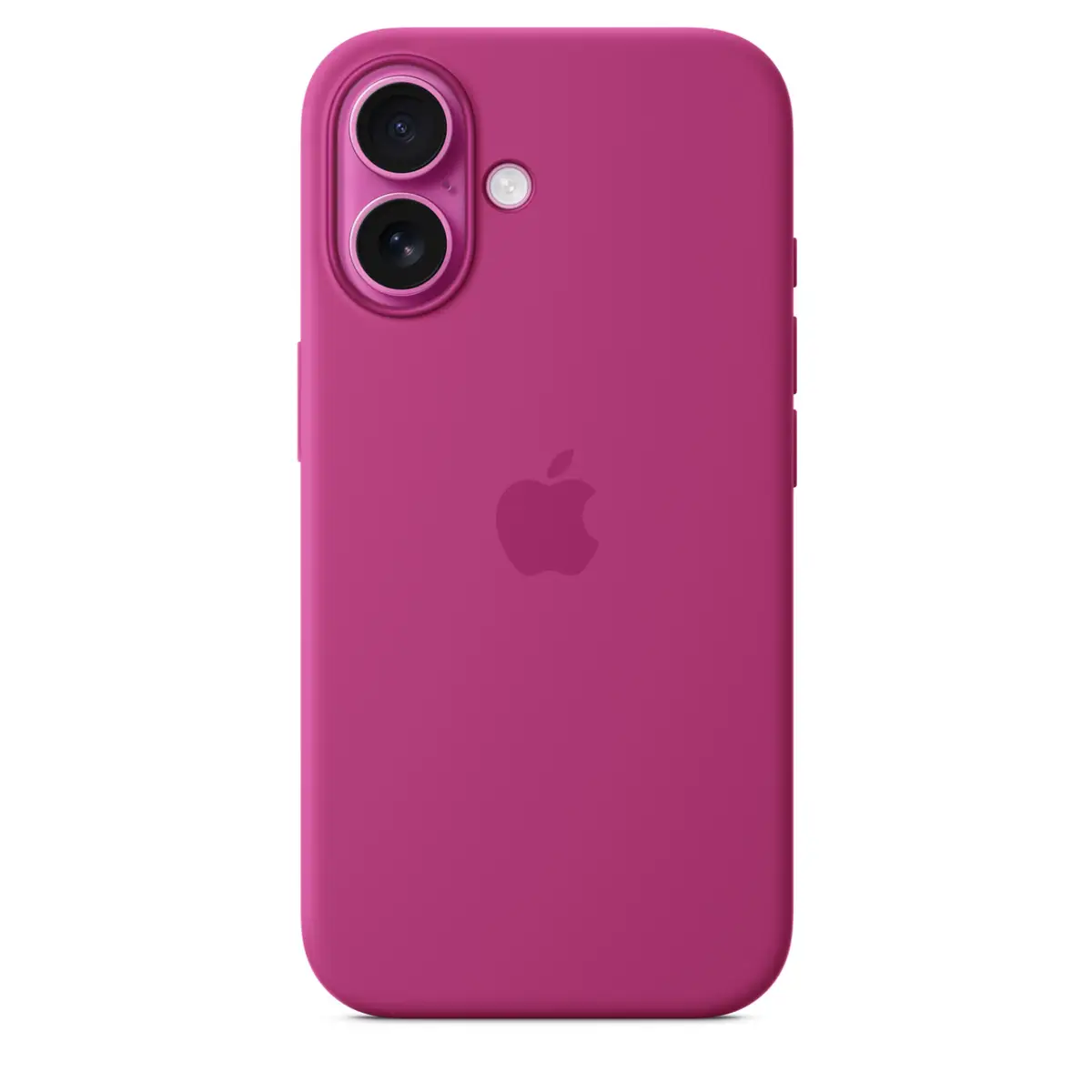iPhone 16 Silicone Case with MagSafe, Fuchsia