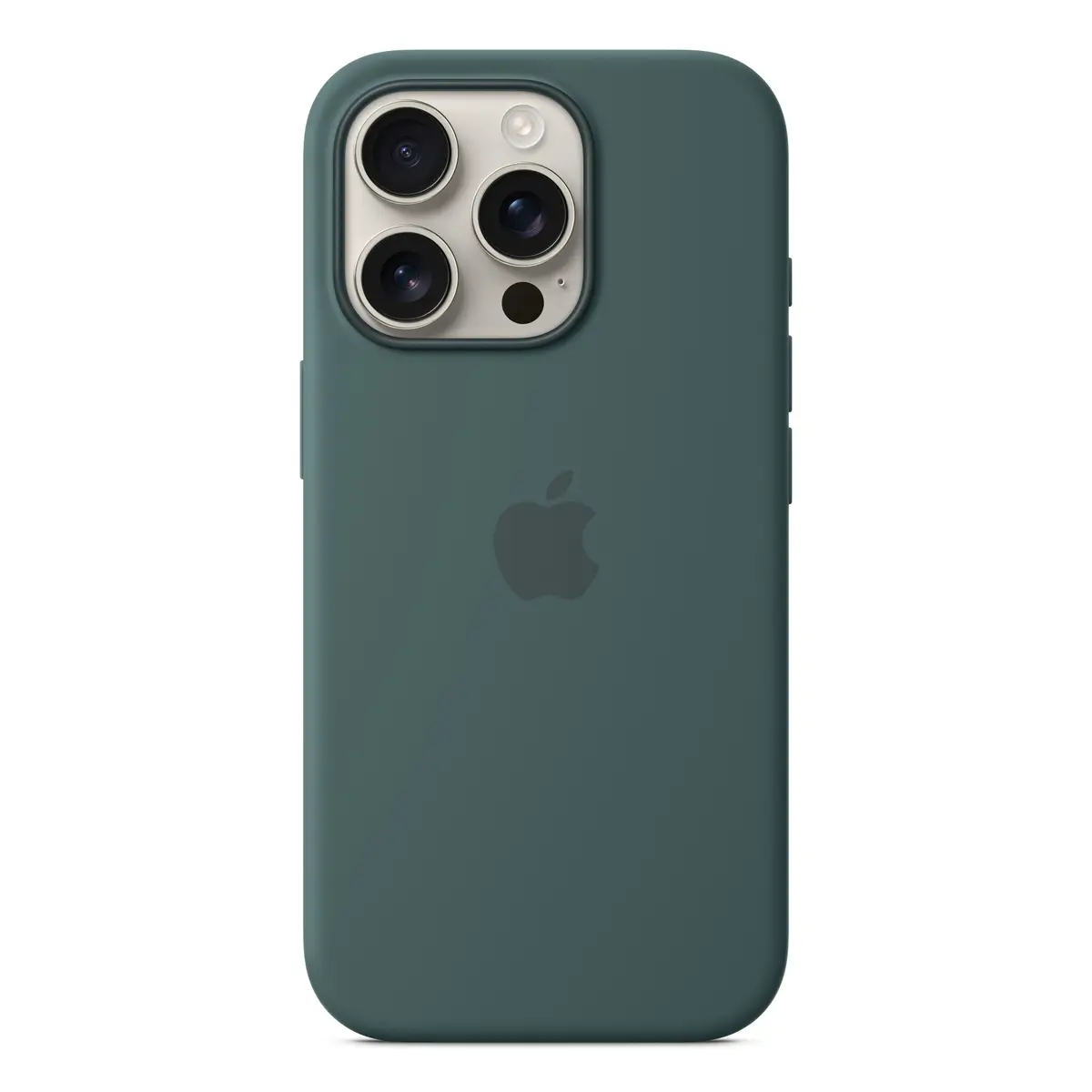 iPhone 16 Pro Silicone Case with MagSafe, Lake Green