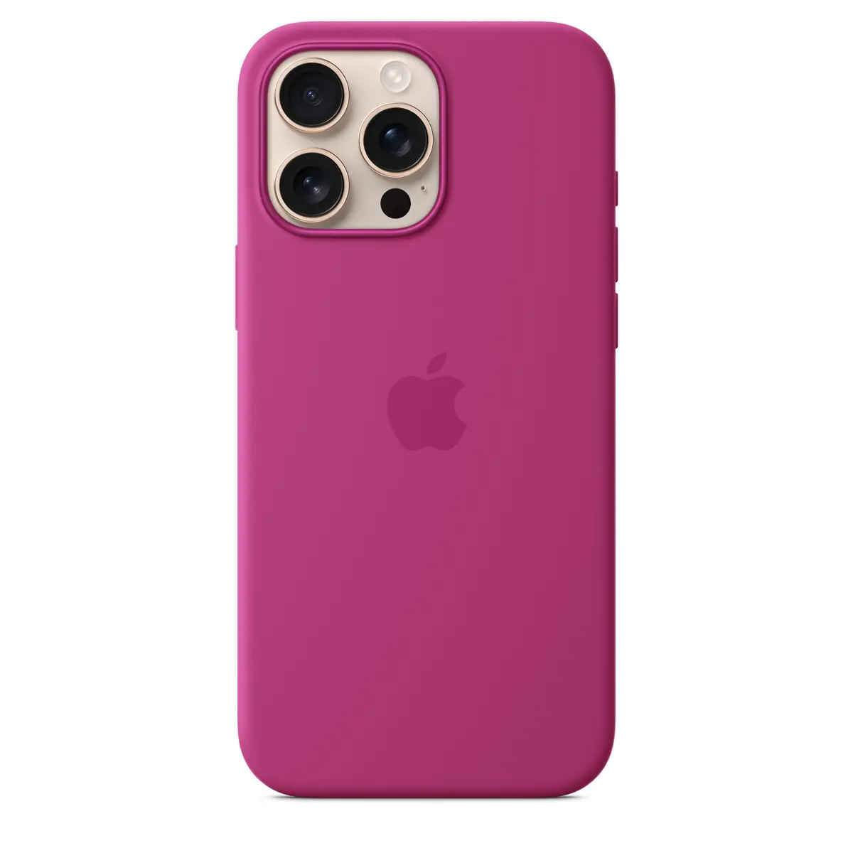 iPhone 16 Pro Max Silicone Case with MagSafe, Fuchsia