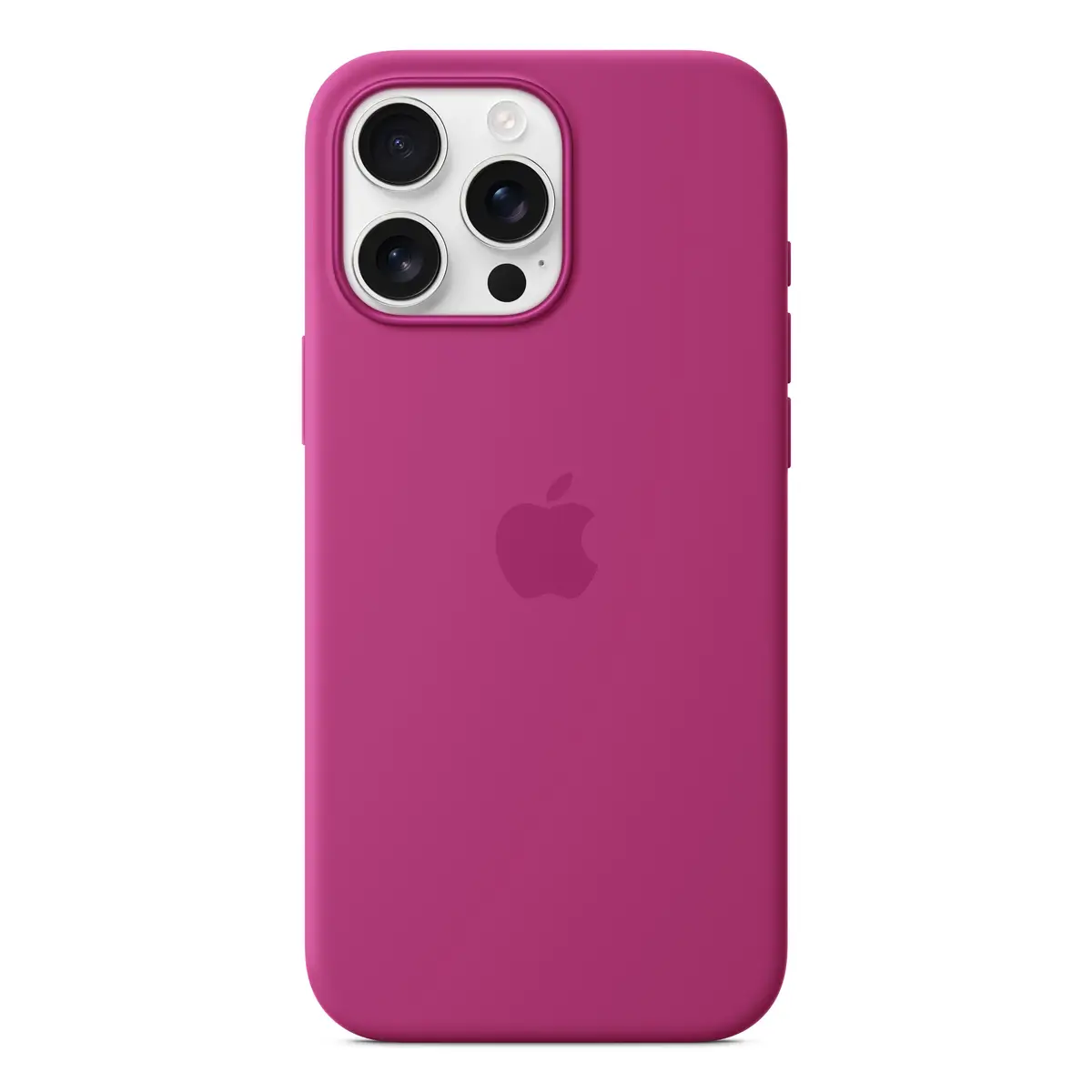 iPhone 16 Pro Max Silicone Case with MagSafe, Fuchsia