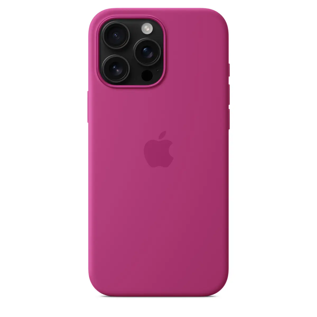 iPhone 16 Pro Max Silicone Case with MagSafe, Fuchsia
