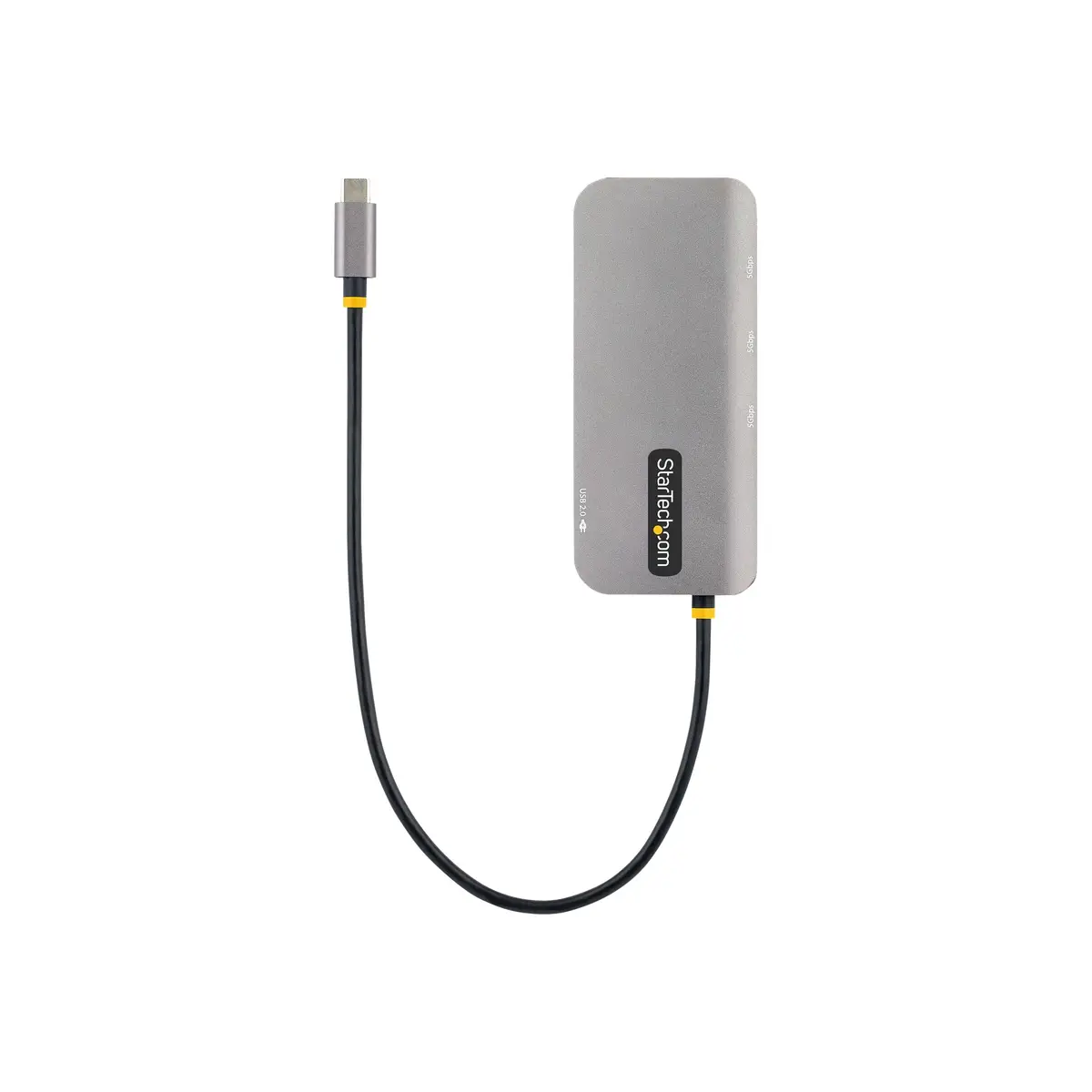 USB C Multiport Adapter USB C auf HDMI Adapter 4K 60Hz 5Gbit/s USB-A 3.0 Hub 100W Power Delivery Pass-Through GbE 30cm Kabel Laptop Dockingstation/Reisedock Thunderbolt 3 und 4 Kompatibel