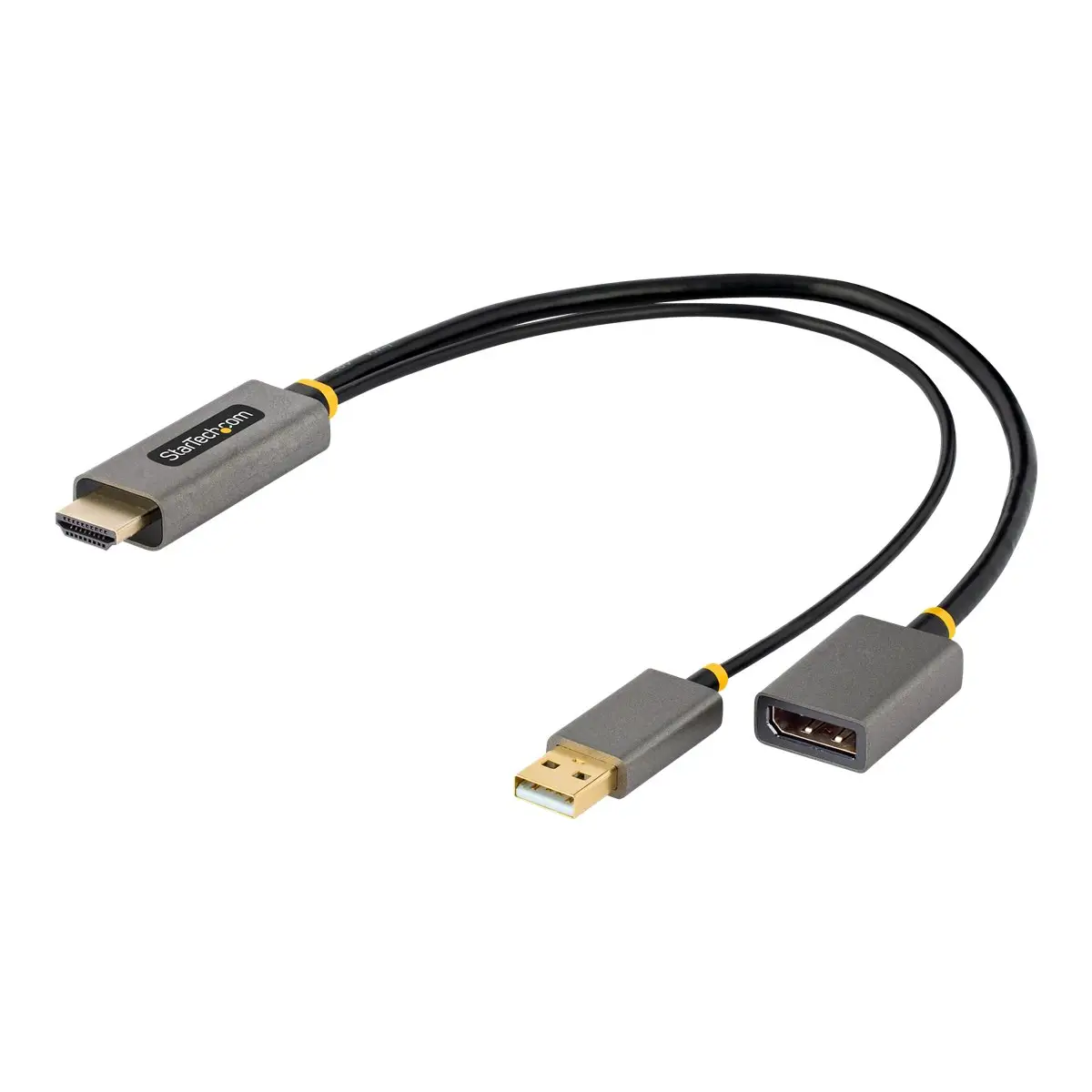 30cm HDMI auf DisplayPort Adapter/Kabel Aktiver 4K 60Hz HDMI 2.0 auf DP 1.2 Konverter HDR USB Busbetrieben HDMI zu DP