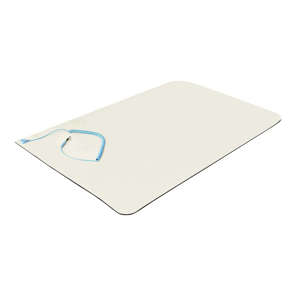 Große ESD Matte Elektronikreparatur Antistatikmatte Antistatische Matte/Tischmatte lösbarer Erdungskabel mit Krokodilklemme ESD Unterlage ANSI/ESD S 4.1 60x120 cm Flexible Thermoplast Unterlage