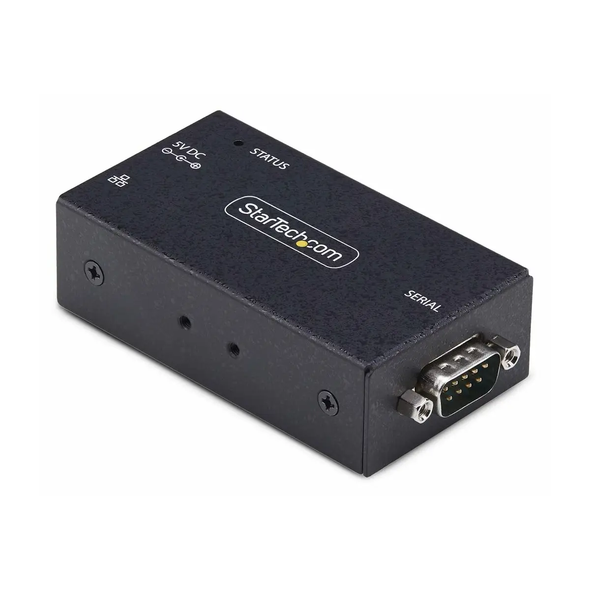 Serial to Ethernet Adapter IP LAN to RS232 DB9 Converter Geräteserver 100Mb LAN RS-232 Wand / DIN-Schienen montierbar TAA-konform