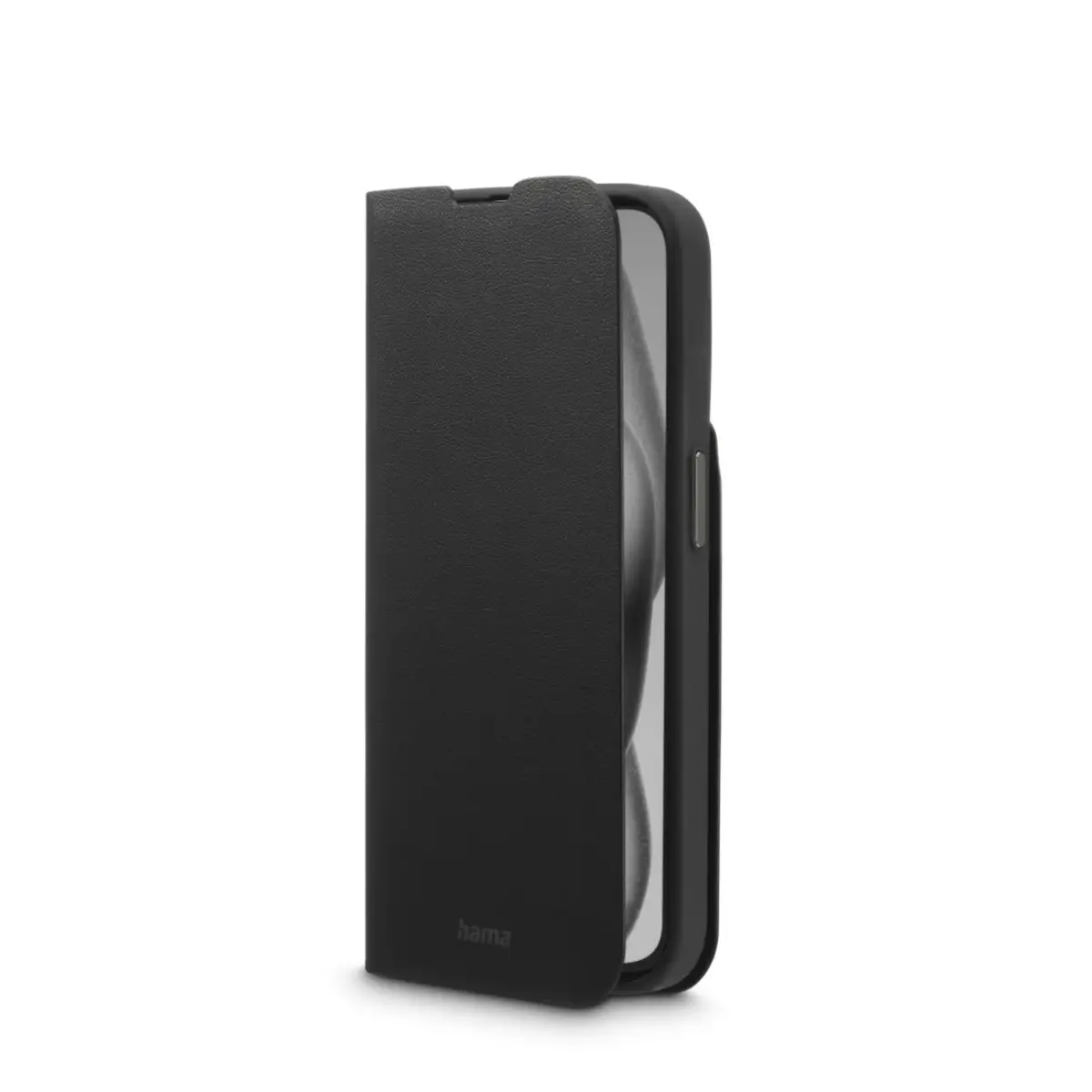 Handytasche "Eco Premium" 15,5 cm 6.1" für Apple iPhone 16 Schwarz