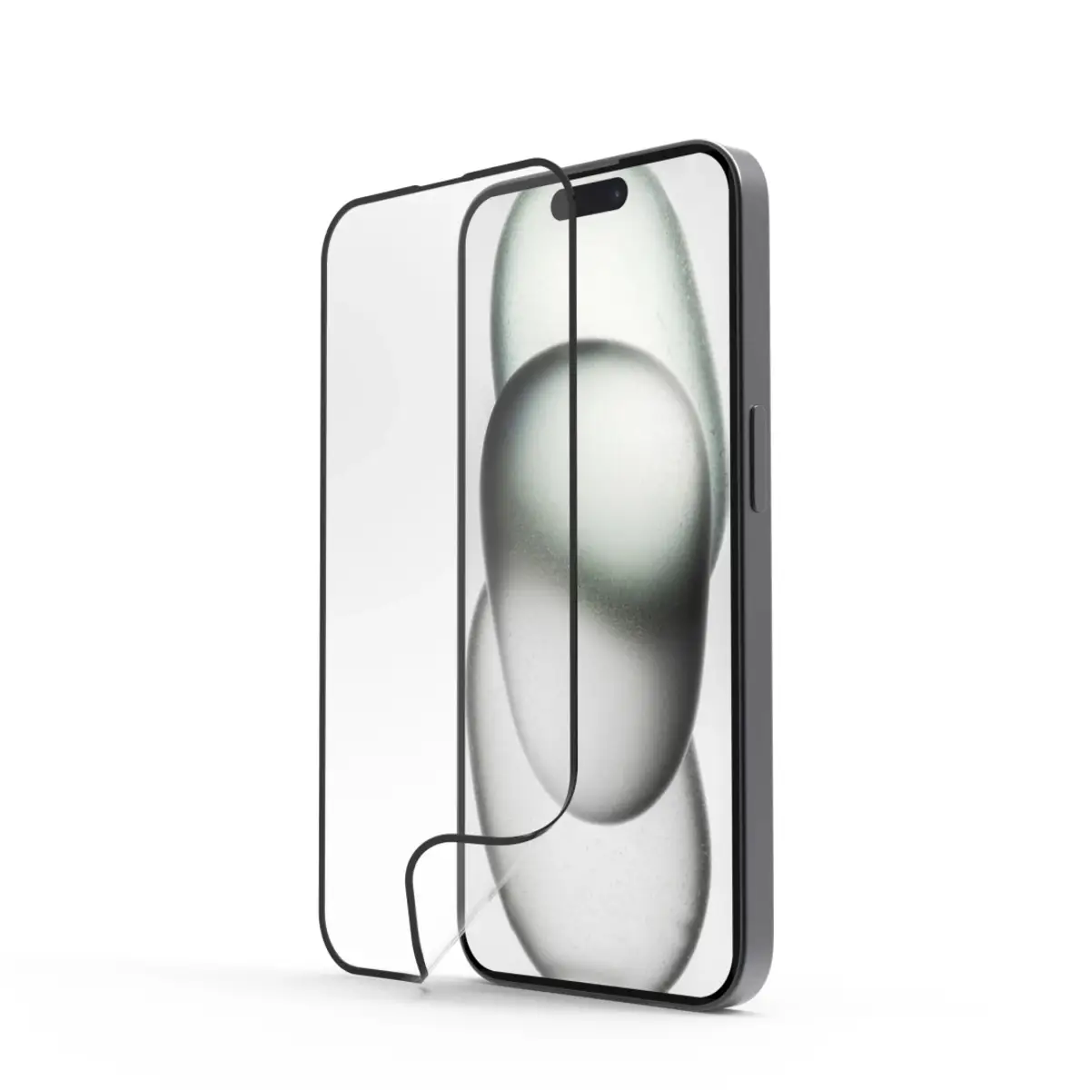 Handy-Schutzglas "Super Hybrid" für Apple iPhone 16 Montagehilfe