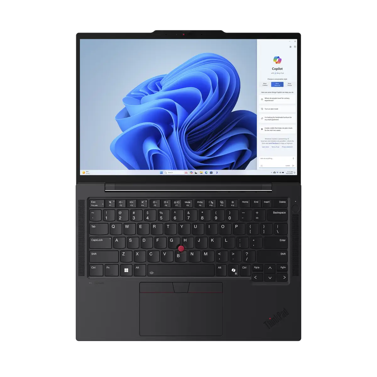 ThinkPad T14s Gen 5 21LS 180°-Scharnierdesign Intel Core Ultra 7-155U 1,7 GHz Evo 32 GB 1 TB SSD TCG Opal Encryption 2 NVMe Performance 35,6 cm 14" IPS 1920x1200 Win11Pro Intel Graphics Wi-Fi 6E Bluetoot