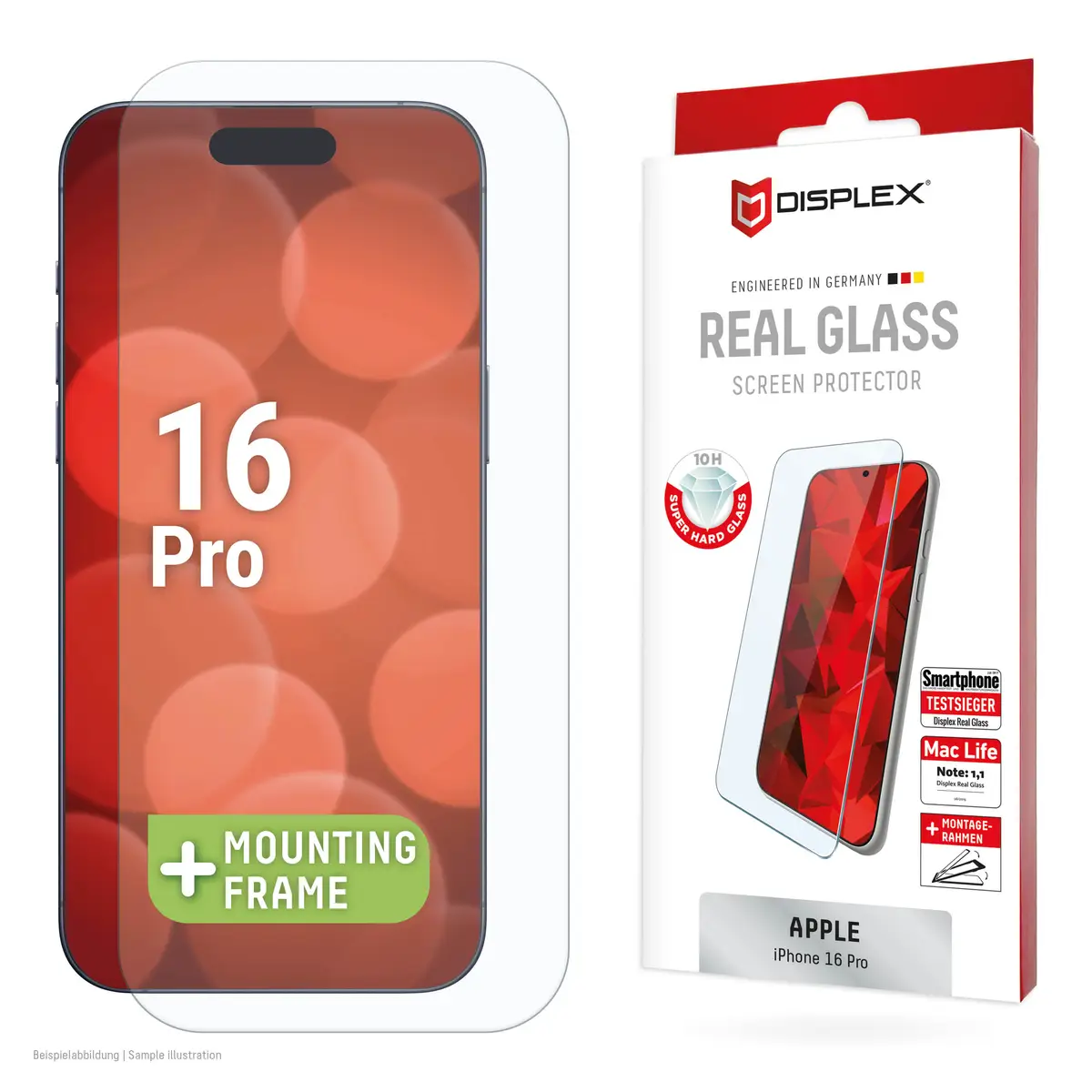 DISPLEX Premium Glass Full Cover Anti-Reflex iPhone 16 Pro