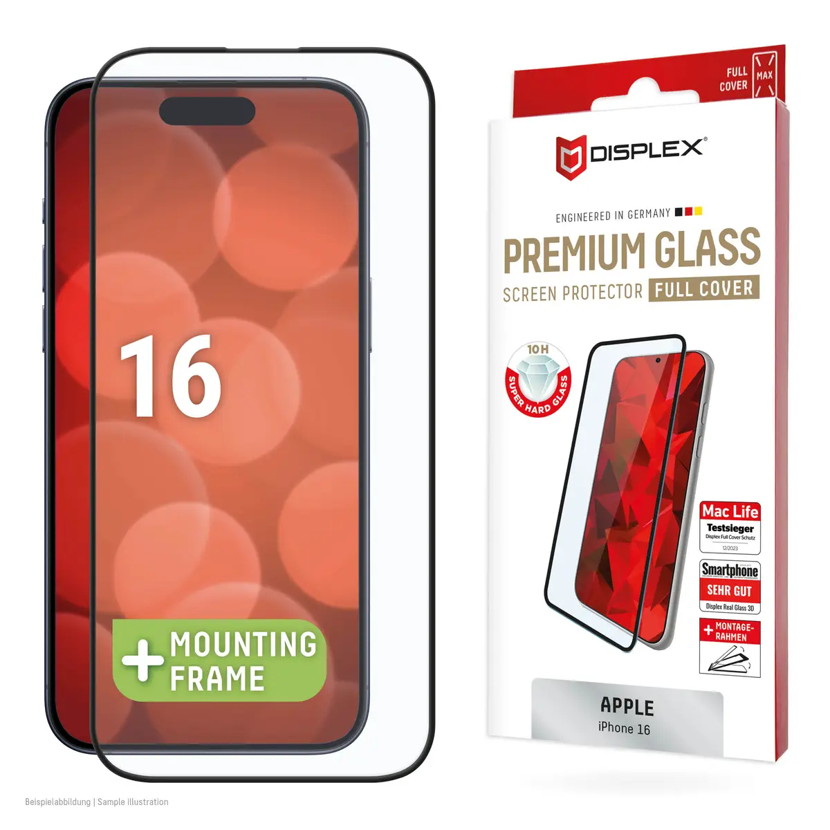 DISPLEX Premium Glass Full Cover iPhone 16