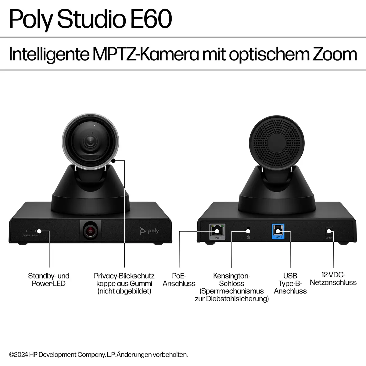 Poly Studio E60 Konferenzkamera