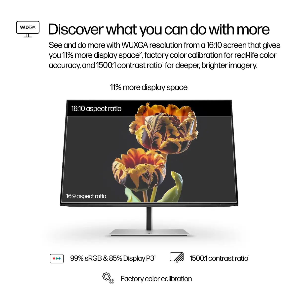 Serie 7 Pro 24 Zoll WUXGA-Monitor – 724pn, 61 cm (24"), 1920 x 1200 Pixel, WUXGA, LCD, 5 ms, Schwarz, Silber