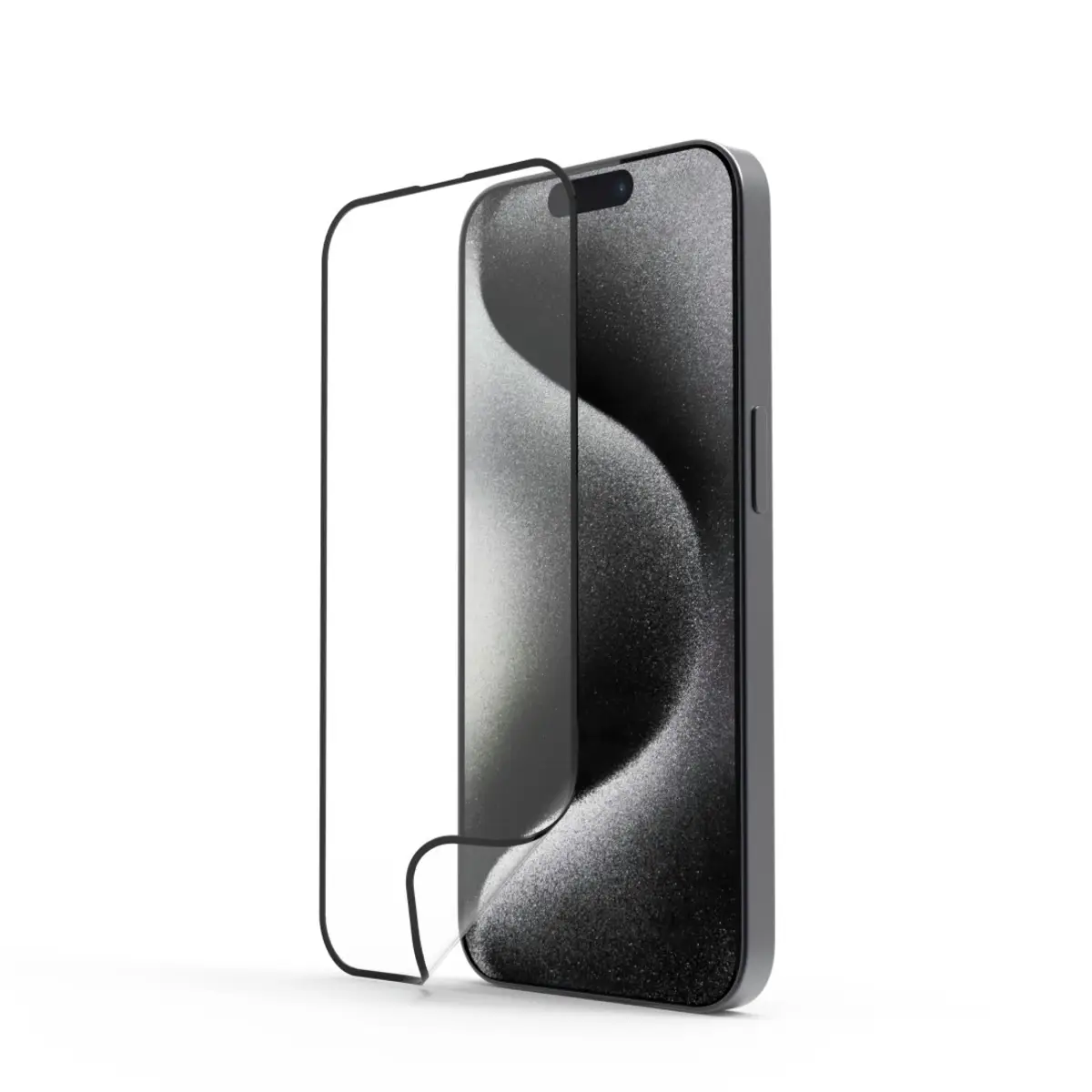 Handy-Schutzglas "Super Hybrid" für Apple iPhone 16 Plus, Montagehilfe