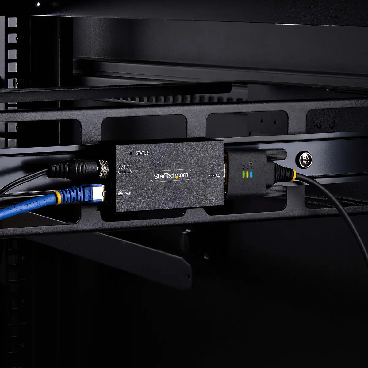 1-Port Seriell auf POE Ethernet Adapter Serial TCP IP Server Wand/DIN Montage 802.3af PoE RS232 Ethernet Adapter/LAN Konverter RS232 auf RJ45/RS232 über Ethernet Adapter